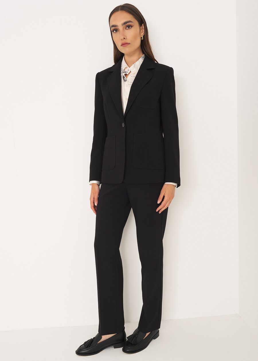 Patch-Pocket Suit NERO BLACK Woman , image number 1