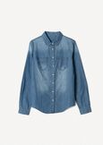 Carly denim shirt DENIM MEDIUM DENIM Woman image number 5