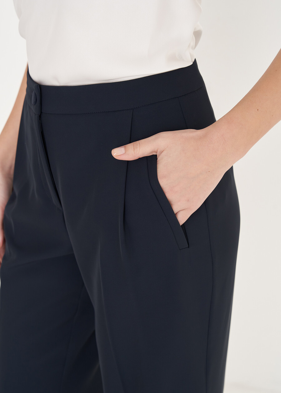 Pantalone Gigi in cady BLUE OLTREMARE  Donna , immagine n. 3