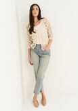 Chiara cotton and sequins cardigan BEIGE LIGHT BEIGE Woman image number 4