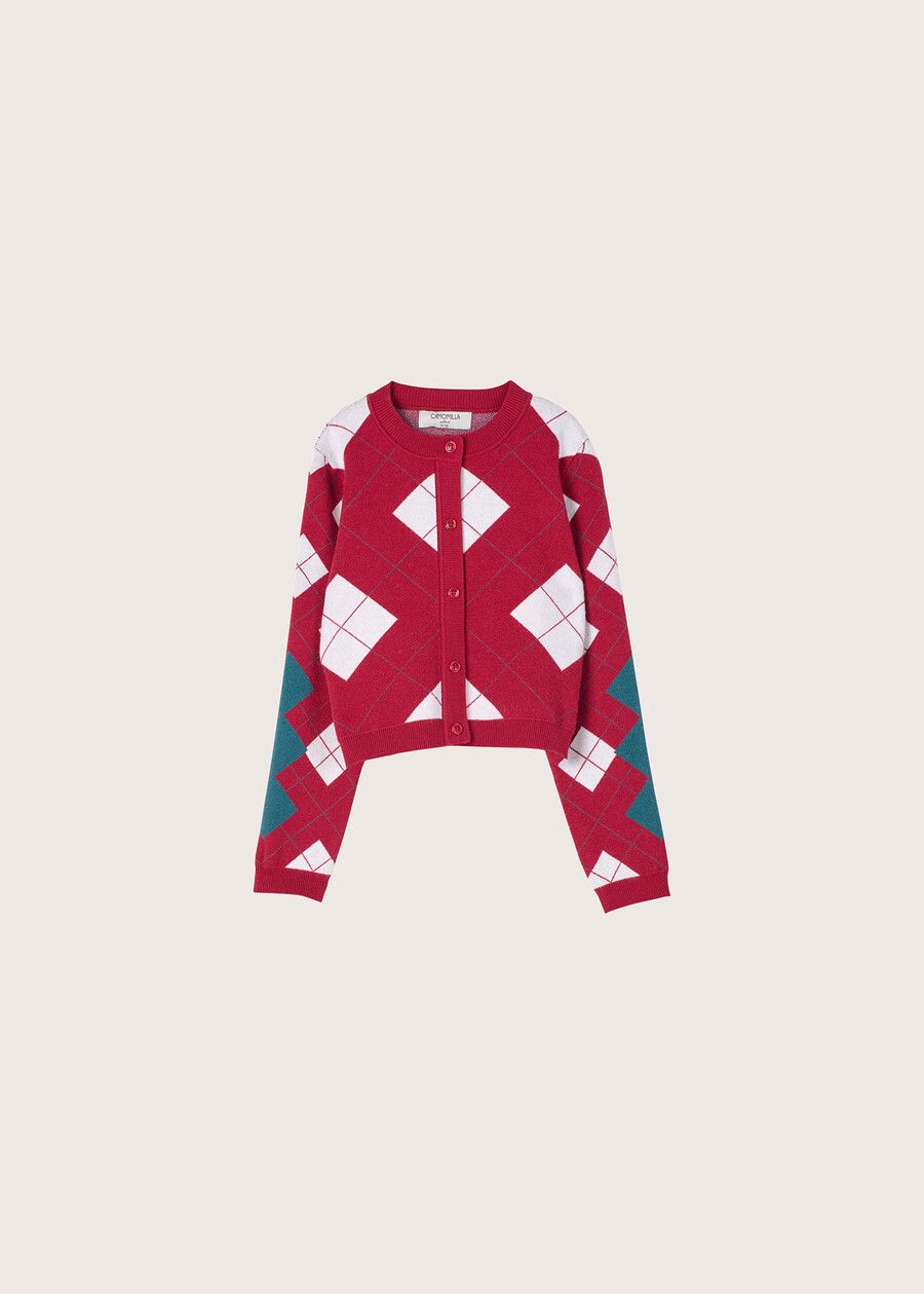 Maglia Monkey stile cardigan per bimba ROSSO CARPET Donna , immagine n. 5