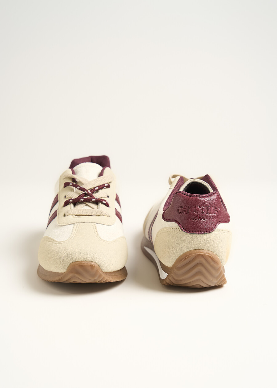 Samy faux suede sneakers BEIGE Woman , image number 4