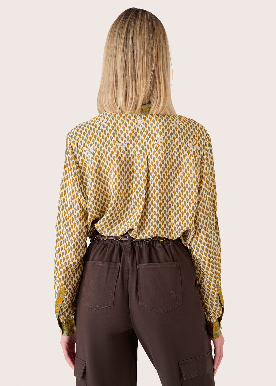 Camicia Cherry con ricamo BEIGE SAFARI Donna , immagine n. 4