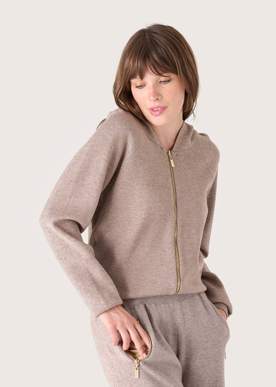 Caris knitted cardigan BEIGE DOESKIN Woman , image number 2