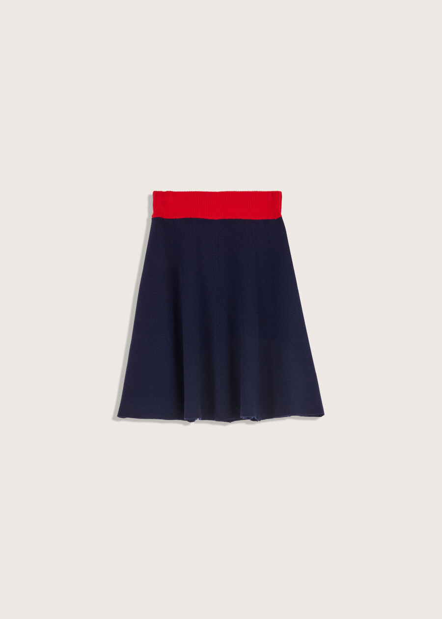 Gaya knitted full skirt BLUE OLTREMARE  Woman , image number 6