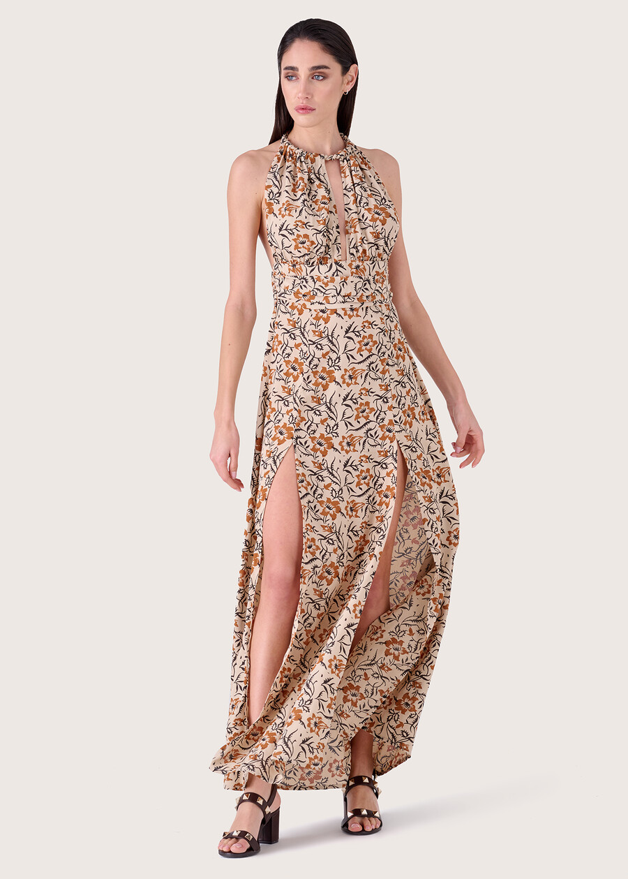 Abito lungo Abel 100% viscosa ARANCIO SUNRISE Donna , immagine n. 2