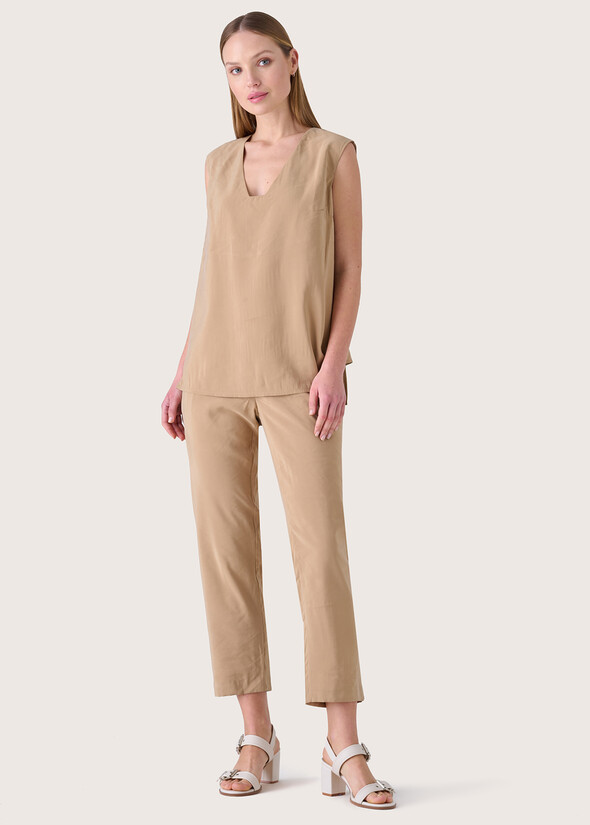 Pantalone Alice in viscosa BEIGE Donna null
