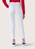 Preppy cotton trousers BIANCO WHITEBIANCO WHITE Woman image number 4