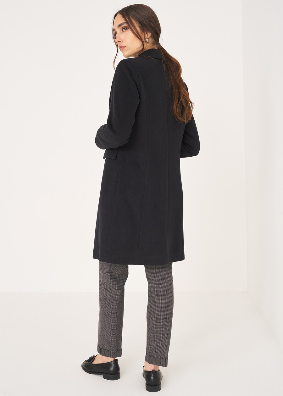 Cappotto Catrine in panno NERO BLACK Donna , immagine n. 4