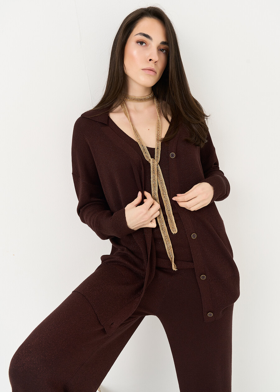 Collana cintura ricamata Gaspar ARANCIONE Donna , immagine n. 1