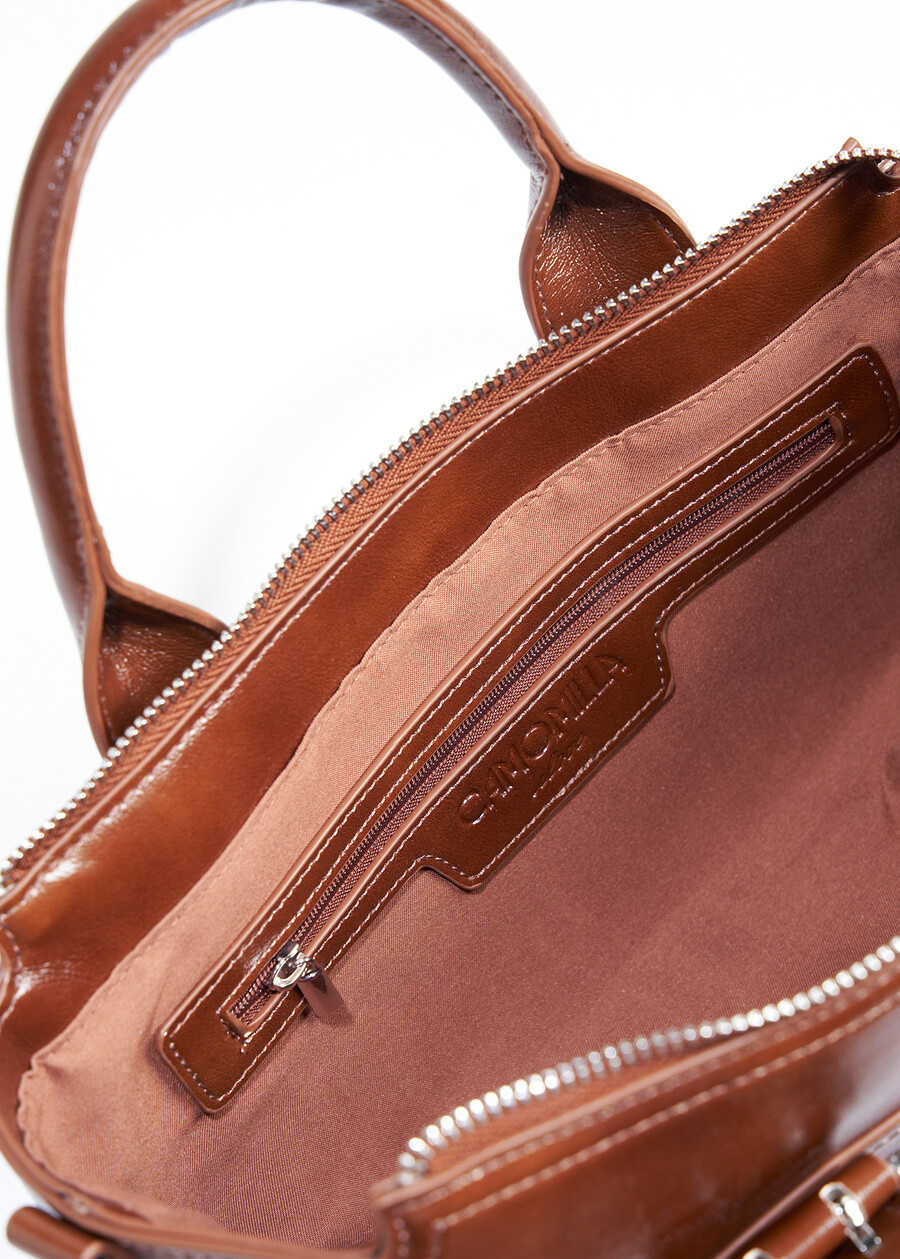 Bauletto Bayr effetto stropicciato NERO BLACKMARRONE Donna , immagine n. 4