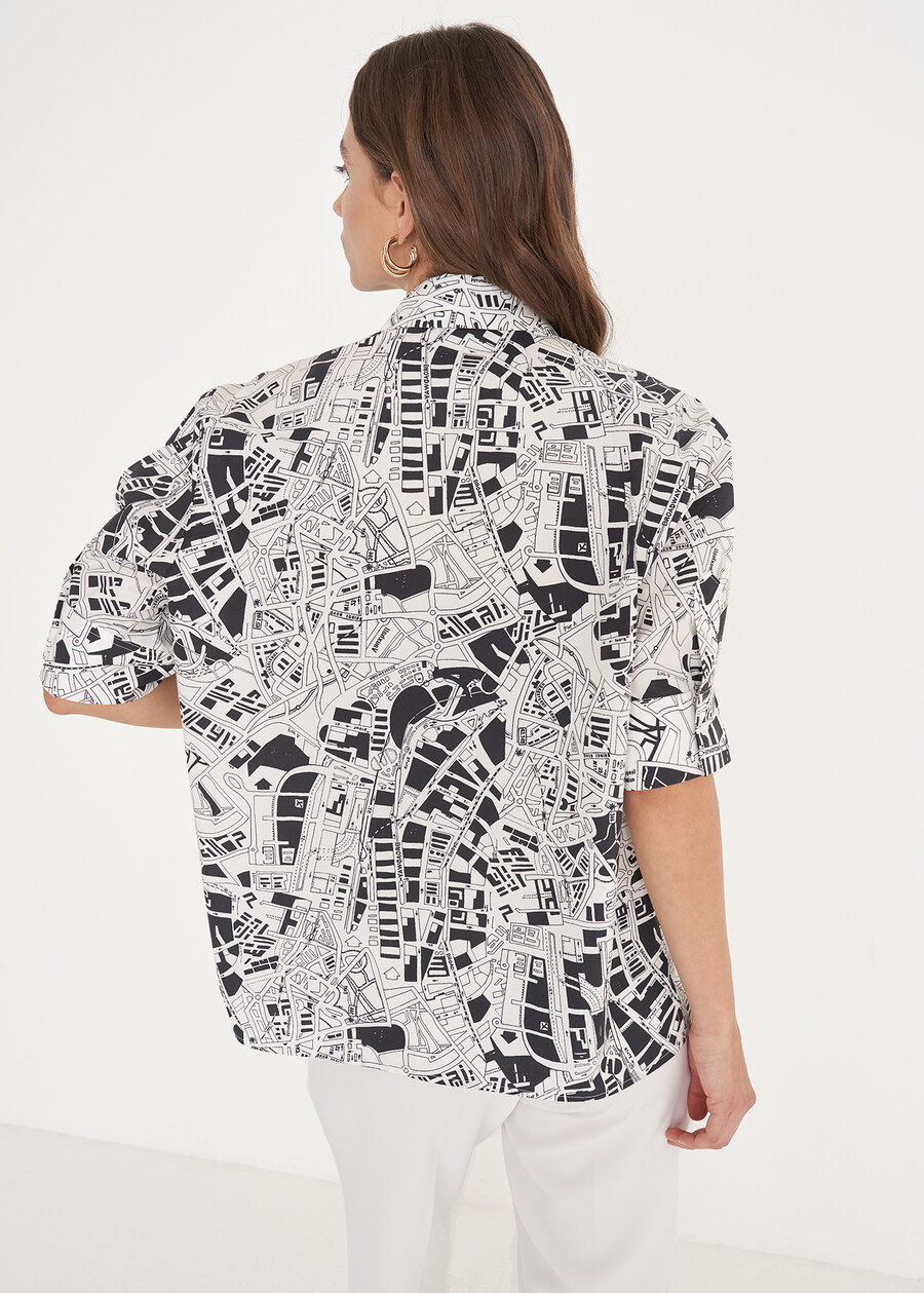 Camicia Celly 100% cotone BIANCO WHITE Donna , immagine n. 2