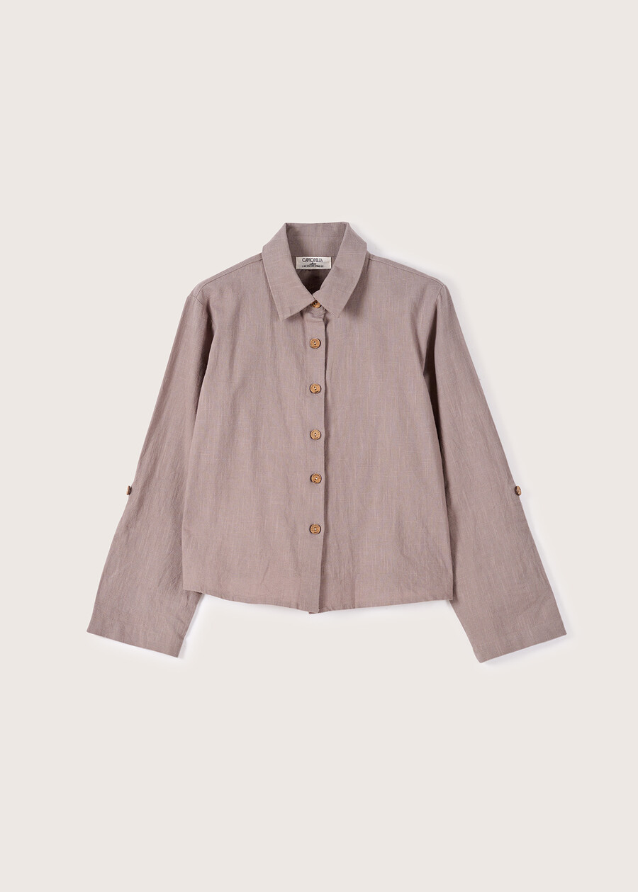 Camicia Cora 100% cotone GRIGIO TORTORA Donna , immagine n. 5