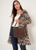 Tracolla Balema in vera pelle NERO BLACKMARRONE CAFFE Donna immagine n. 1