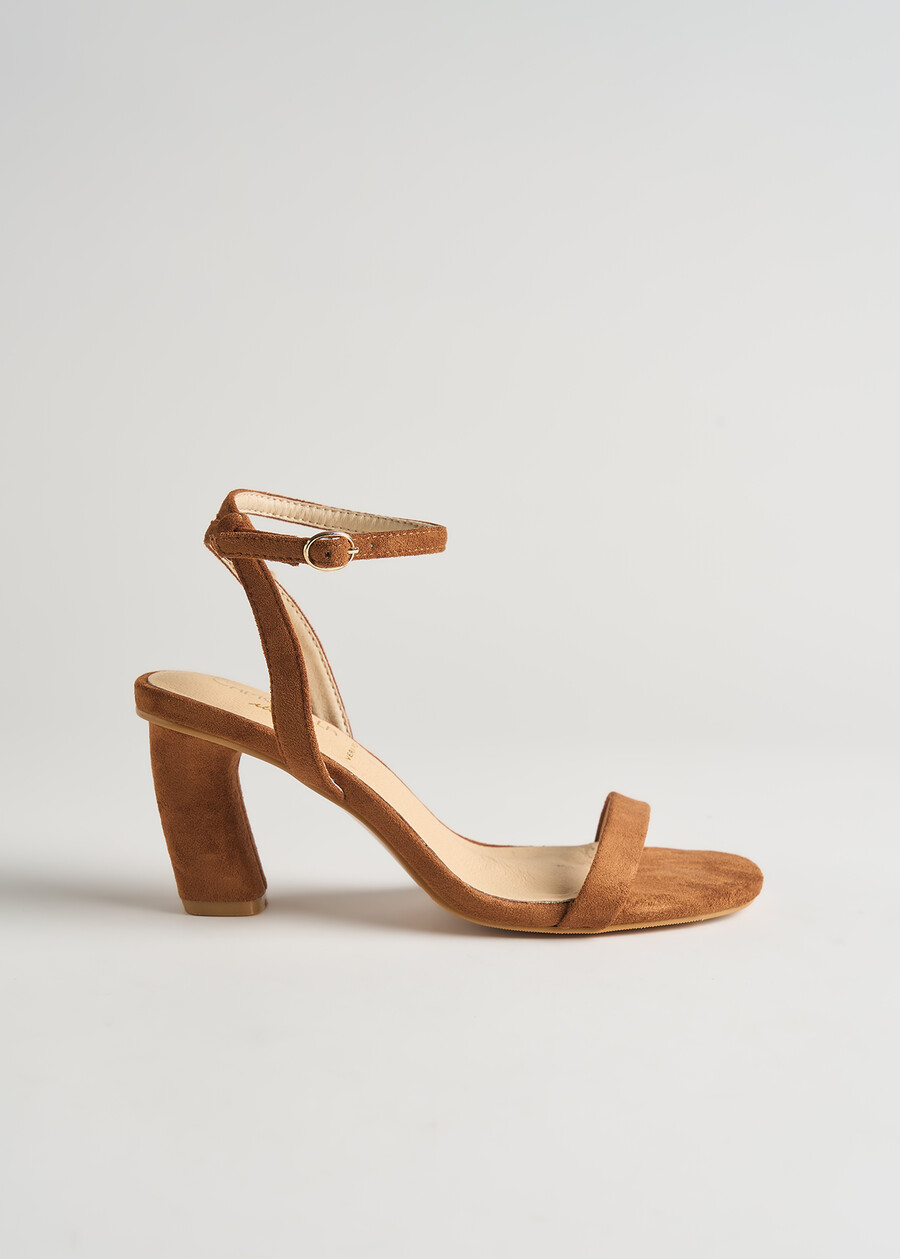 Sandalo Soemi tacco medio MARRONE Donna , immagine n. 5