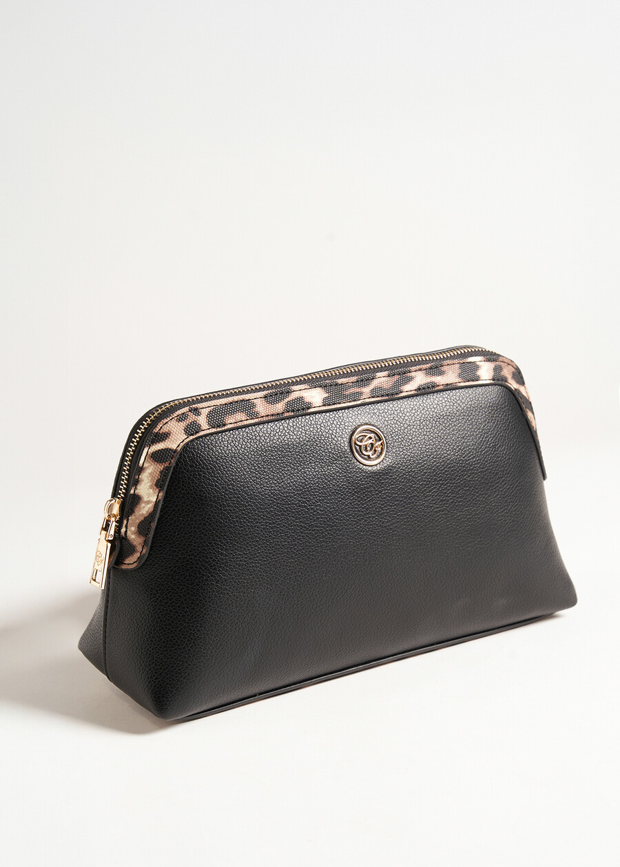 Bina animal print beauty case NERO BLACK Woman , image number 1