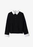 Cardigan Crazy con dettagli camicia BLUBIANCO WHITE Donna immagine n. 5