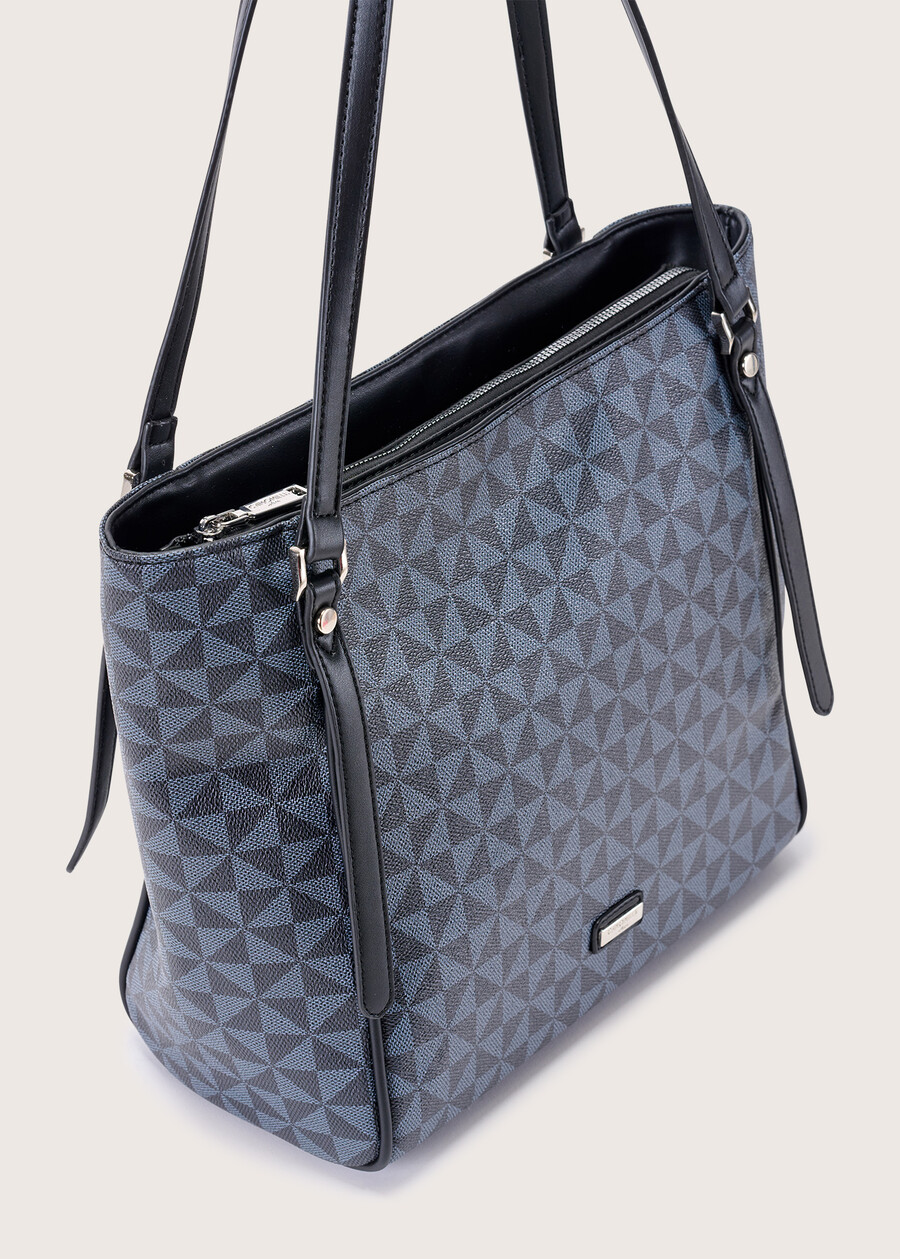 Borsa shopping Bely in ecopelle MARRONENERO BLACK Donna , immagine n. 3