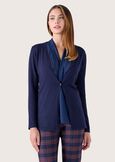 Cardigan Cerviana scollo sciallato BLU LAGUNA Donna immagine n. 1