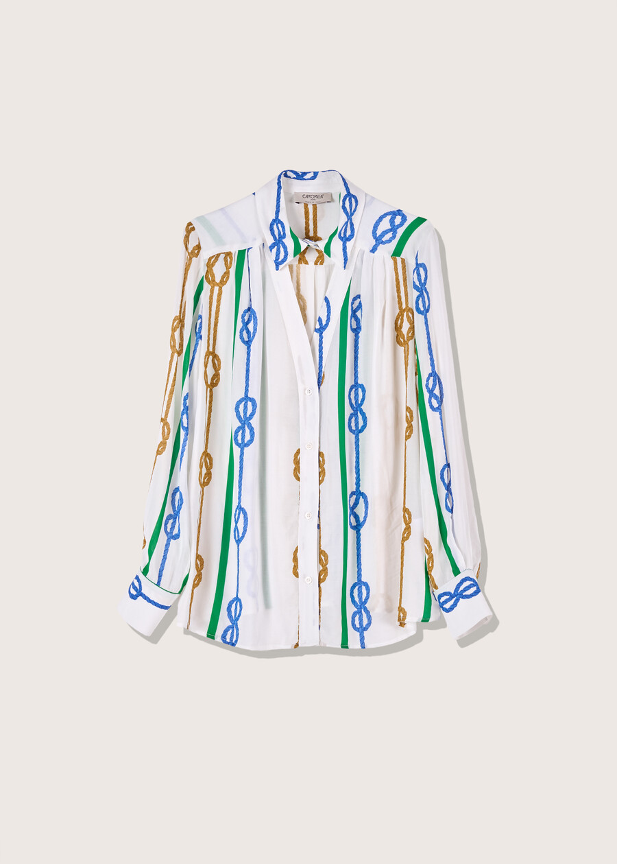 Camicia Camelia 100% viscosa BIANCO Donna , immagine n. 4