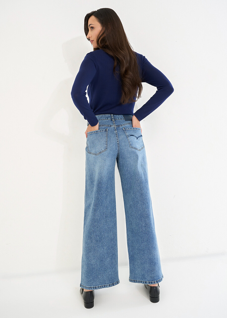 Jeans Carrie con ricamo DENIM MEDIUM DENIM Donna , immagine n. 4