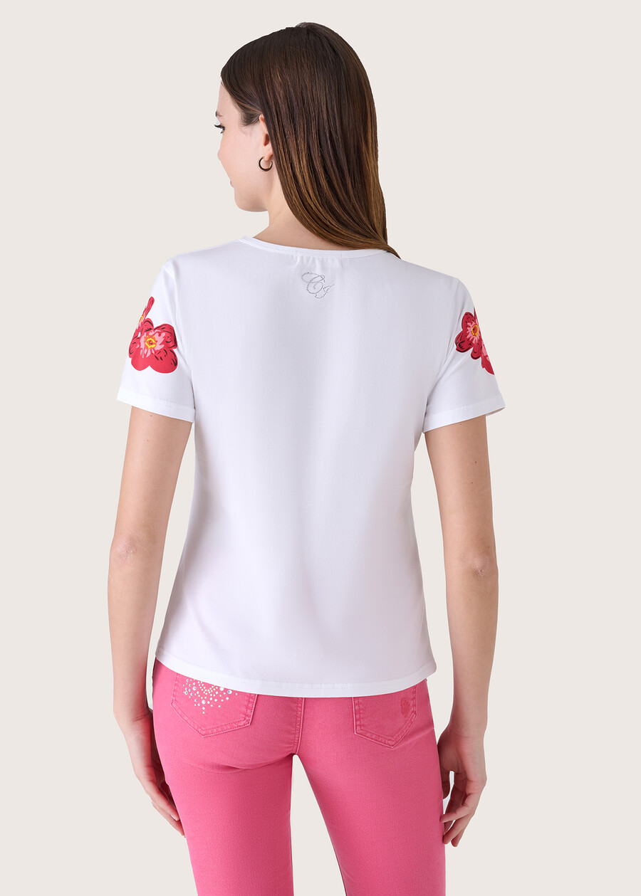 Santu 100% cotton t-shirt BIANCO WHITE Woman , image number 3