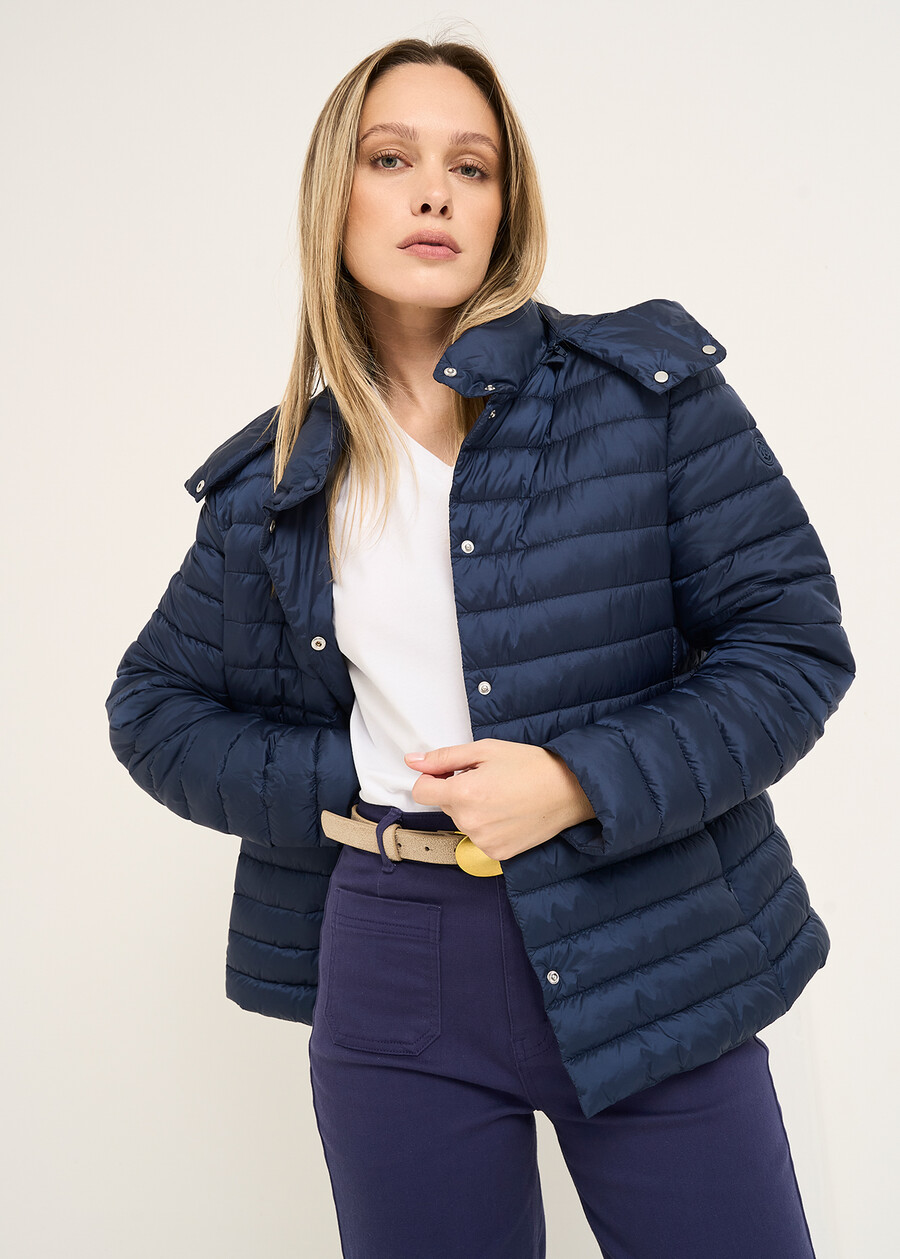 Patrik 100g hooded light puffer BIANCO WHITEROSABLU Woman , image number 2