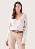 Muwais viscose-blend jersey BEIGE LANA Woman image number 1