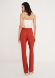 Jacqueline-L Linen e Viscose Trousers MARRONE JAVAARANCIO CAROTENE Woman image number 5