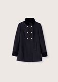 Elisir coat with collar NERO BLACKMARRONE JAVA Woman image number 6