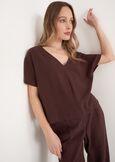 Blusa Botero In 100% Viscosa MARRONE JAVA Donna immagine n. 1