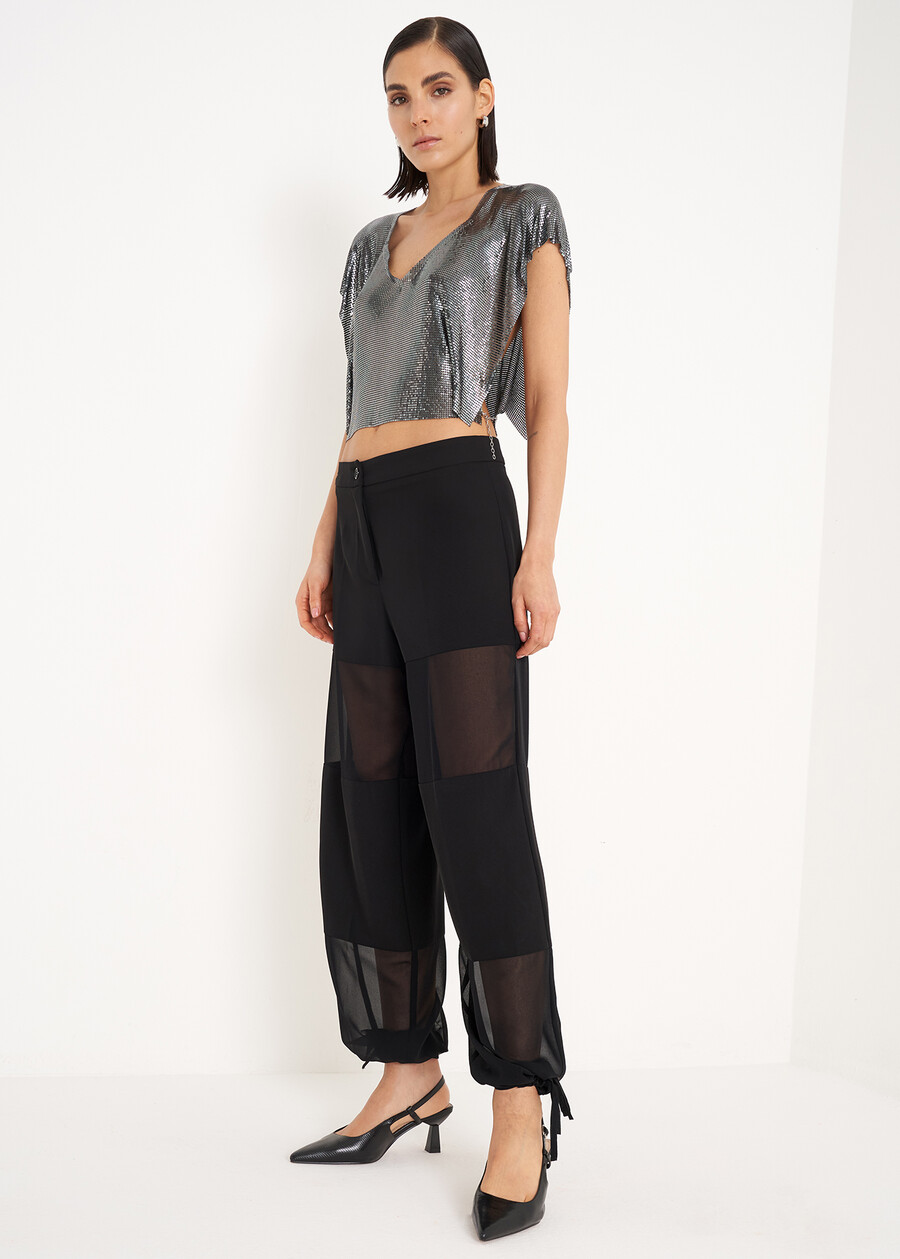Blusa Syla in metallo GRIGIO GUN METAL Donna , immagine n. 3