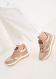 Sherly eco-suede sneakers BEIGE DOESKIN  Woman image number 1