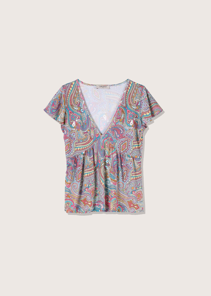 Sery patterned t-shirt BLU SURF Woman , image number 4