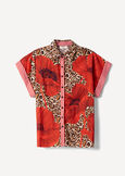 Camicia Cassy in cotone ROSSO Donna immagine n. 4