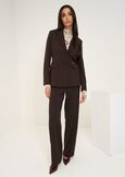 Giorgia pleated-texture trousers ROSSO BORDEAUXMARRONE Woman image number 1