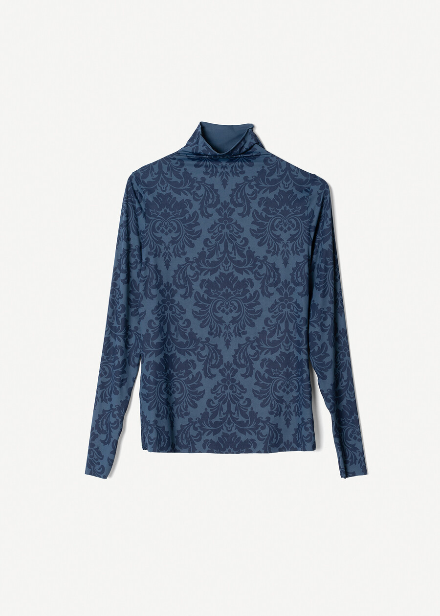 T-shirt Simona collo alto BLU MIDNIGHTROSA Donna , immagine n. 4