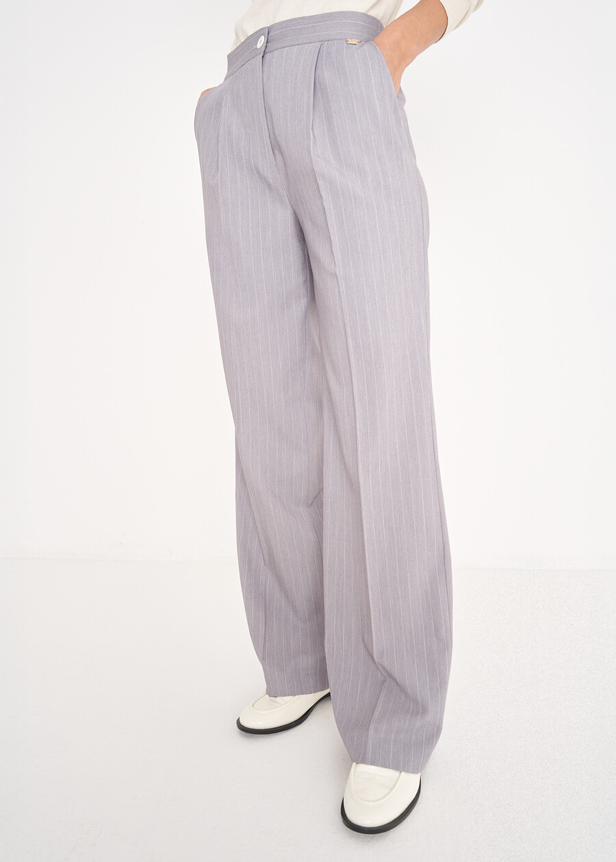 Pantalone Primo in poliviscosa GRIGIO GREYBLU Donna , immagine n. 2