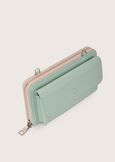 Piping eco-leather wallet BEIGE NARCISOVERDE ARGILLA Woman image number 3