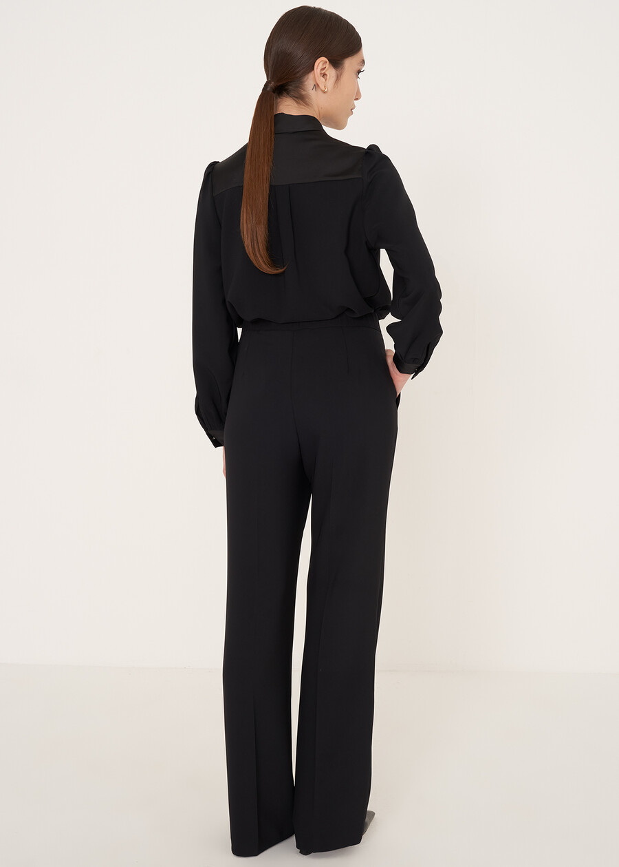 Pantalone Giorgia-L in cady NERO BLACK Donna , immagine n. 4