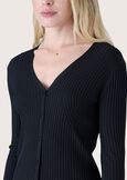 Charlize ribbed cardigan ROSA CANDYNERO BLACK Woman image number 2