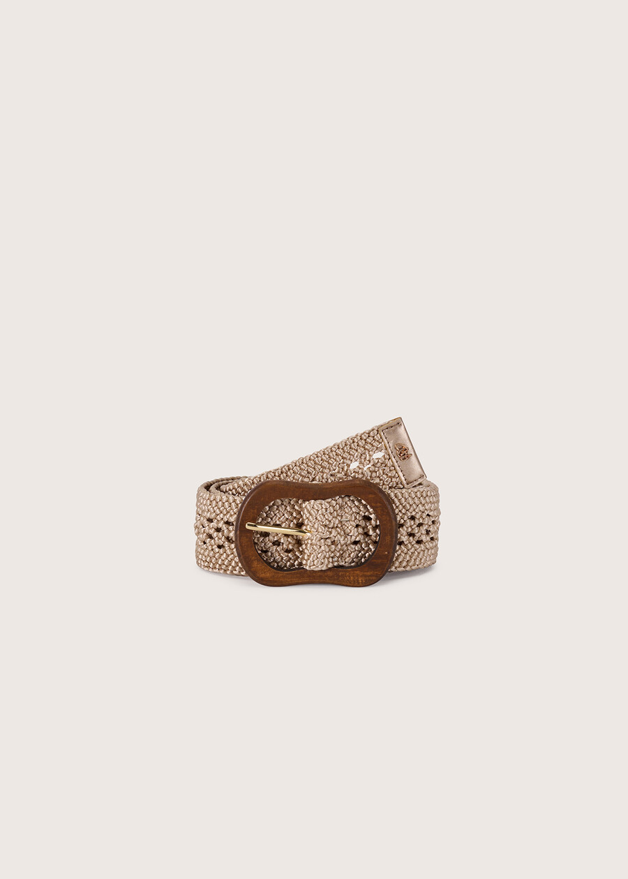 Chimera woven fabric belt GOLD Woman , image number 1