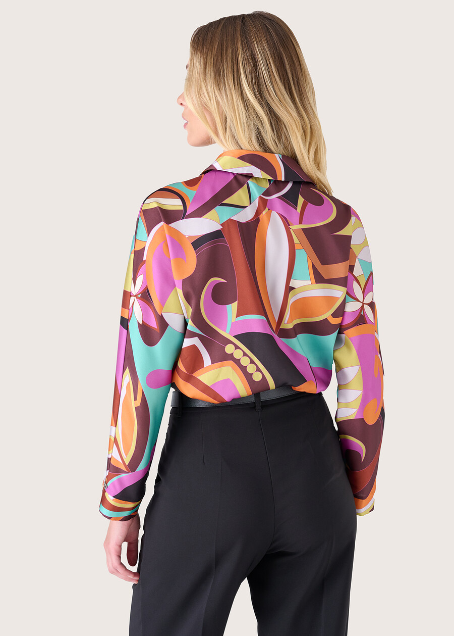 Cadid satin blouse NERO BLACK Woman , image number 3