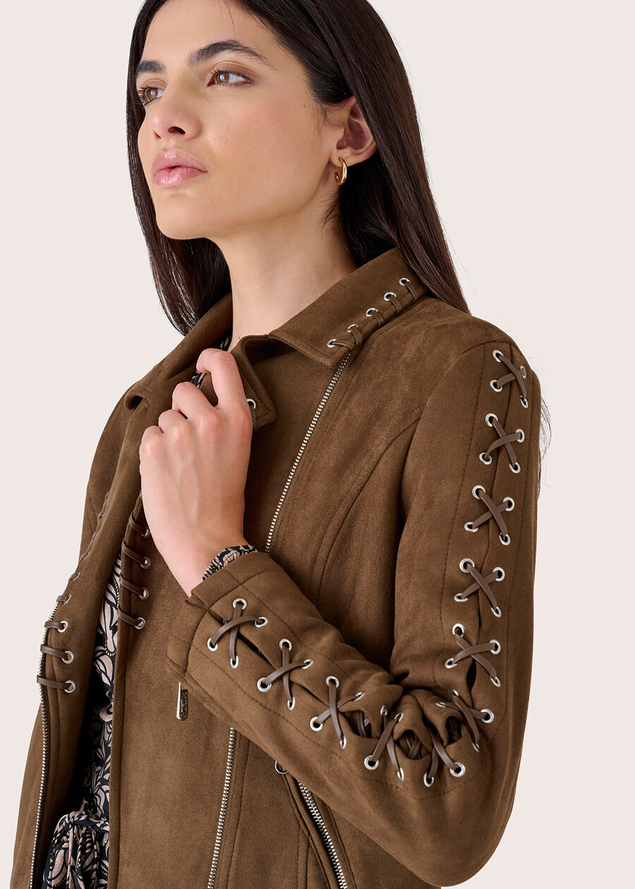 Gianni giubbino in ecopelle MARRONE Donna , immagine n. 3
