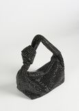 Brisette Woven Paper and Lurex Clutch NERO BLACK Woman image number 3