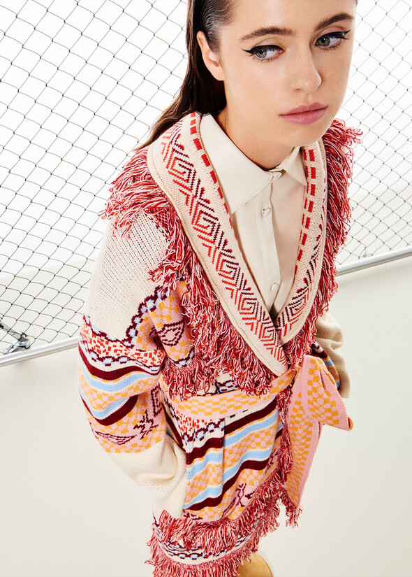 Cipro knitted cardigan MARRONE RUGGINE Woman null