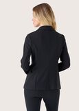 Giacca Gisella in tessuto screp NERO BLACKROSSO SYRAH Donna immagine n. 4