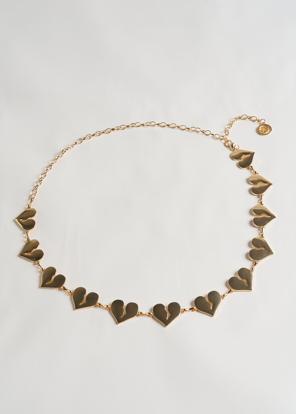 Cintura gioiello Callie con cuori GOLD Donna null