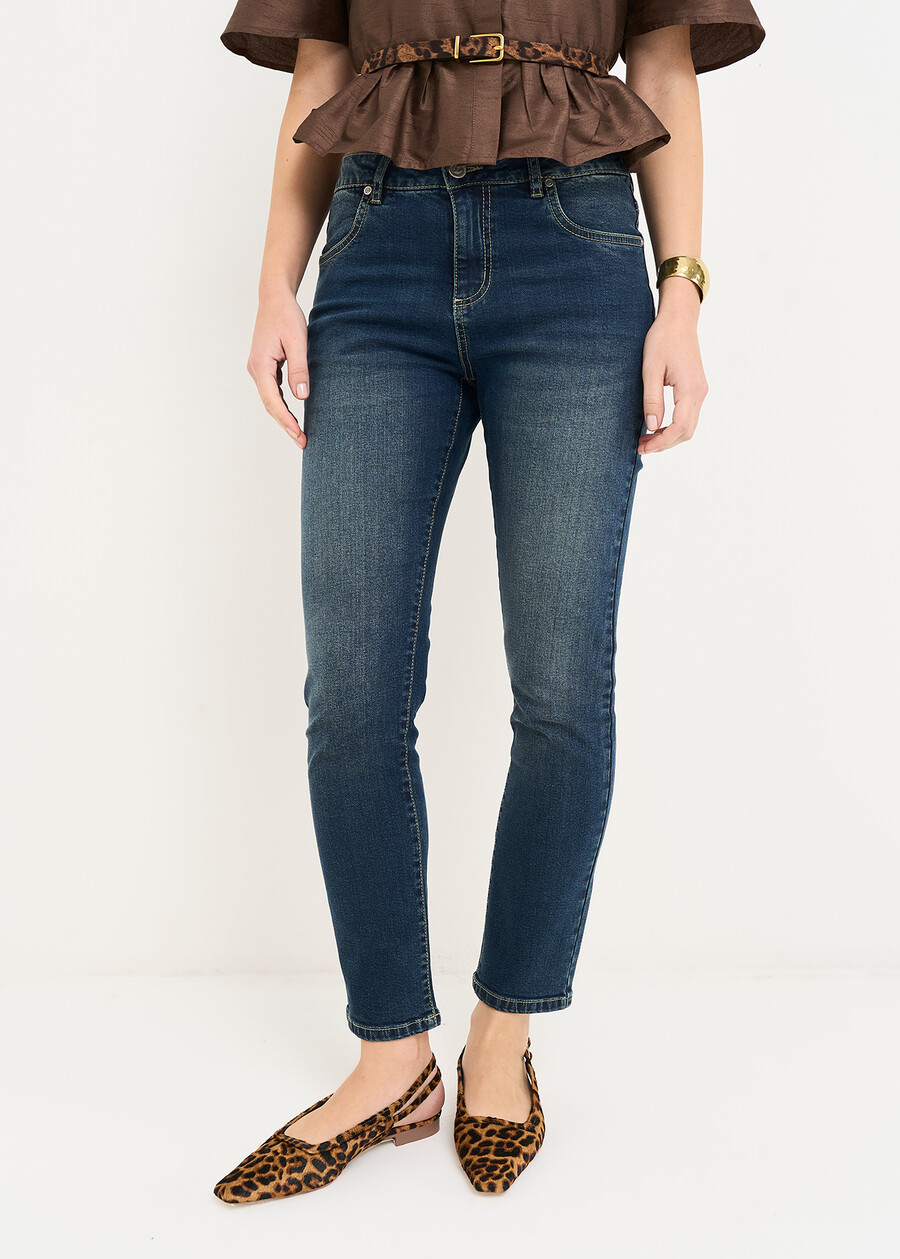 Denim Kate 5 tasche gamba slim DENIM DARK DENIMDENIM MEDIUM DENIM Donna , immagine n. 2