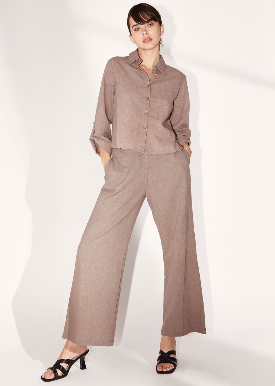 Pantalone Piper 100% cotone GRIGIO TORTORANERO BLACK Donna , immagine n. 1